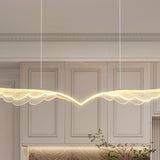 BAMDECOR 150cm Wing-Shaped LED Ceiling Light 3-Color Changeable Stepless Dimming High Light Transmission Board Modern Lighting Fixture