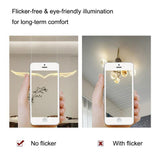 BAMDECOR 150cm Wing-Shaped LED Ceiling Light 3-Color Changeable Stepless Dimming High Light Transmission Board Modern Lighting Fixture - Extra Image