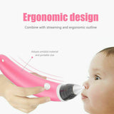 Baby Nasal Aspirator Electric Safe Hygienic Nose Cleaner Snot Sucker For baby (Red) - Front View