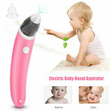 Baby Nasal Aspirator Electric Safe Hygienic Nose Cleaner Snot Sucker For baby (Red) - Side View