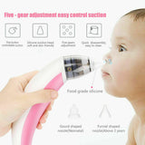 Baby Nasal Aspirator Electric Safe Hygienic Nose Cleaner Snot Sucker For baby (Red) - 45-Degree Angle