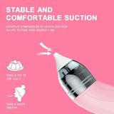 Baby Nasal Aspirator Electric Safe Hygienic Nose Cleaner Snot Sucker For baby (Red) - Extra Image