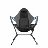 Camping Chair Foldable Swing Luxury Recliner Relaxation Swinging Comfort Lean Back Outdoor Folding Chair Outdoor Freestyle Portable Folding Rocking Chair Green - Top-Down View
