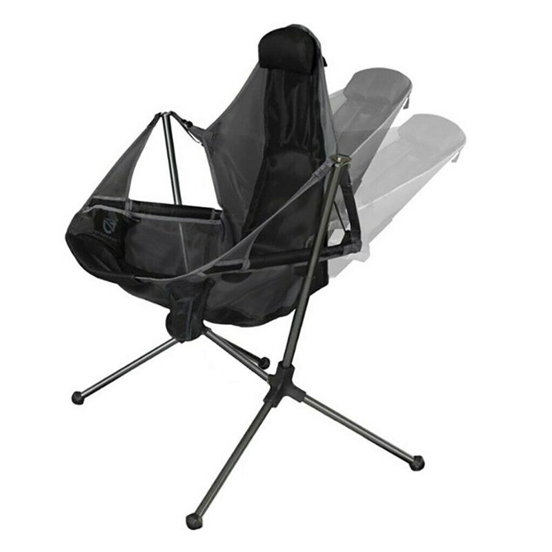 Camping Chair Foldable Swing Luxury Recliner Relaxation Swinging Comfort Lean Back Outdoor Folding Chair Outdoor Freestyle Portable Folding Rocking