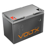 VoltX 12V Lithium Battery 100Ah - Front View