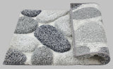 Pebble 3D Design Tufted Soft Pile Bathmat - 50x80 - Side View