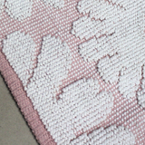 Floral Pink Kids Tufted Bathmat - Side View