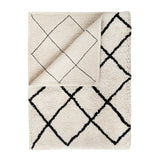 Soft Cotton Bath Rug Tufted Jacquard Design - Side View