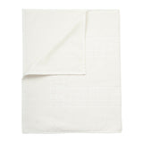 Microfiber Soft Non Slip Bath Mat Check Design (Cream) - Front View