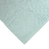 Premium Velour Diamond Design Jacquard Bath Towel (Aqua) - Front View