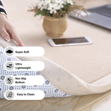 Soft Touch Ultra Plush Memory Foam Tatami Soft Ivory Mat - 200 X 300 CM - Front View