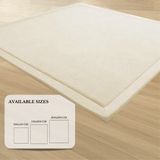 Soft Touch Ultra Plush Memory Foam Tatami Soft Ivory Mat - 200 X 300 CM - Side View