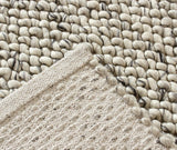 Aurora Hand Woven Wool Floor Rug - 160x230 - Side View