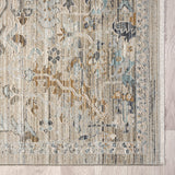 Aubre Contemporary Area Rug - Taupe - 120x180 - Top-Down View