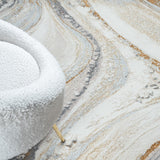 Avani Marble Rug - Sand - 160x230 cm - Side View