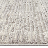 Addie Soft Pile Rug - Light Grey - 160x230 - Side View