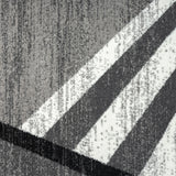 Adore Geometric Textural Rug - Grey - 200x290 - 45-Degree Angle