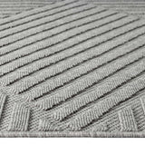 Alpha Outdoor Rug - Light Grey - 200x290