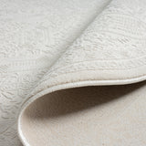 Grande Jacquard Rug - Ivory - 200x290 - 45-Degree Angle