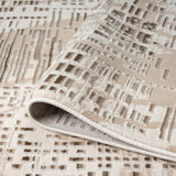 Grande Jacquard Rug - Taupe - 200x290 - Rear View