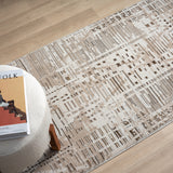Grande Jacquard Rug - Taupe - 200x290 - Close-Up Angle