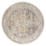 Ornate Persian Vintage Rug - Grey - 240x240 - Front View