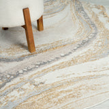 Avani Marble Rug - Sand - 240x330 - Side View