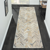 Avani Marble Rug - Stone - 240x330 - Close-Up Angle