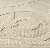 Alpha Outdoor Rug - Cream - 240x330 - Side View
