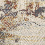 Oriental Multi Hues Rug - Cream - 240x330 - Top-Down View
