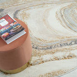 Avani Marble Rug - Sand - 300x400 - Front View