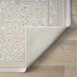 Grande Jacquard Rug - Sand - 300x400 - Top-Down View