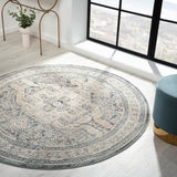 Aubre Contemporary Area Rug - Charcoal - 300x400 - Rear View
