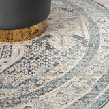 Aubre Contemporary Area Rug - Charcoal - 300x400 - Top-Down View