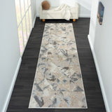 Avani Marble Rug - Slate - 80x150 - Side View