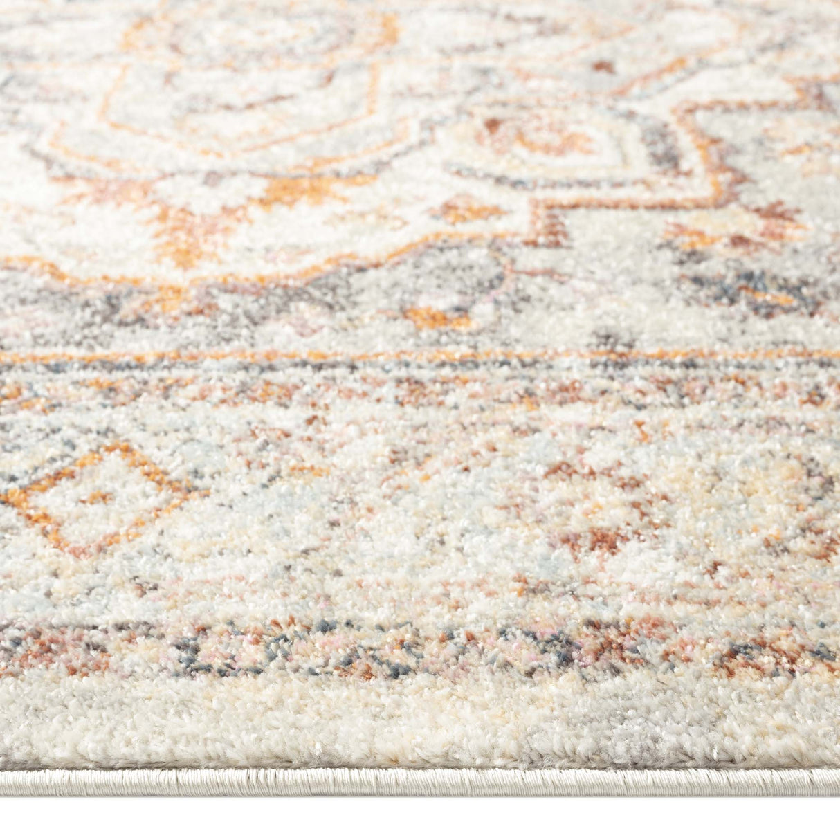 Ornate Persian Vintage Rug - Grey - 80x150