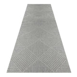 Alpha Outdoor Rug - Light Grey - 80x300 - Top-Down View
