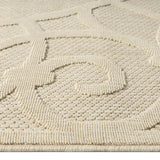 Alpha Outdoor Rug - Cream - 80x300 - Side View