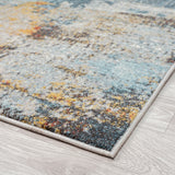 Oriental Multi Hues Rug - Multi - 80x300 - Side View