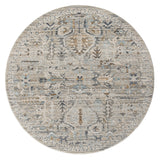 Aubre Contemporary Area Rug - Taupe - 80x300 - Side View