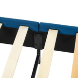 Velvet Blue Bed Frame – Double - Extra Image