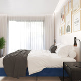 Velvet Blue Bed Frame – Double - Extra Image