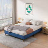Velvet Blue Bed Frame ? Queen