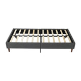Bed Frame Mattress Foundation (Dark Grey) ? Double
