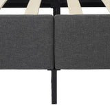 Bed Frame Mattress Foundation (Dark Grey) ? Double