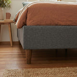 Bed Frame Mattress Foundation (Dark Grey) – Single - Extra Image