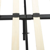 Bedframe with Wooden Slats (Light Grey) – Single