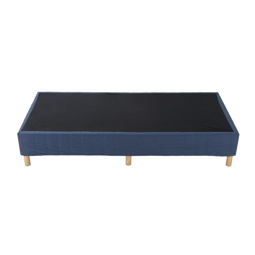 Metal Bed Frame Mattress Foundation Blue ? Double