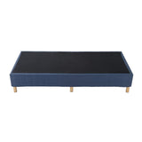 Metal Bed Frame Mattress Foundation Blue ? King - Extra Image