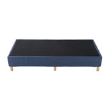 Metal Bed Frame Mattress Foundation Blue – Single - Extra Image